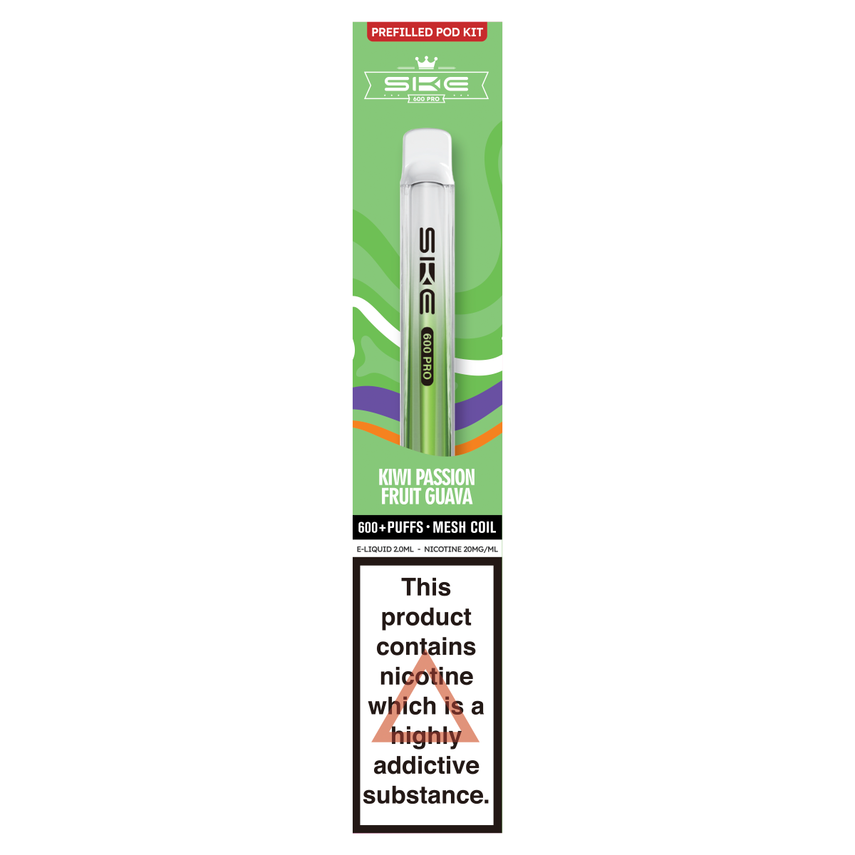 SKE 600 Pro Prefilled Pod Kit Kiwi Passion Fruit Guava