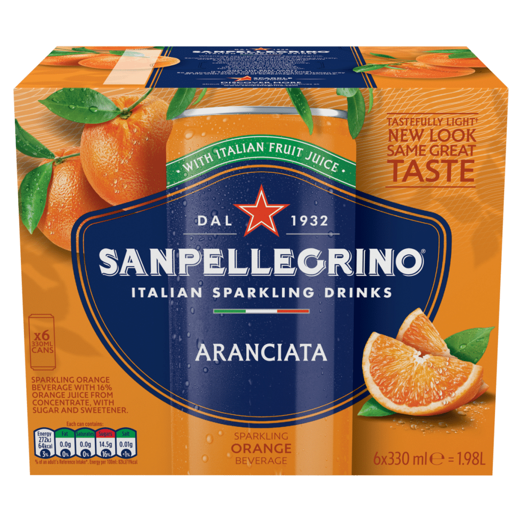 San Pellegrino Sparkling Orange Beverage 6 x 330ml