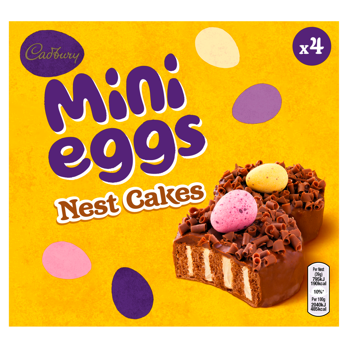 Cadbury 4 Mini Eggs Nest Cakes