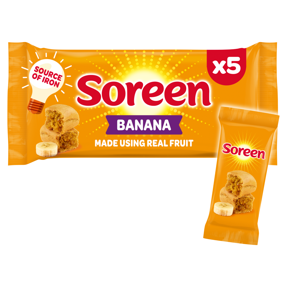 Soreen 5 Banana Lunchbox Loaves 150g