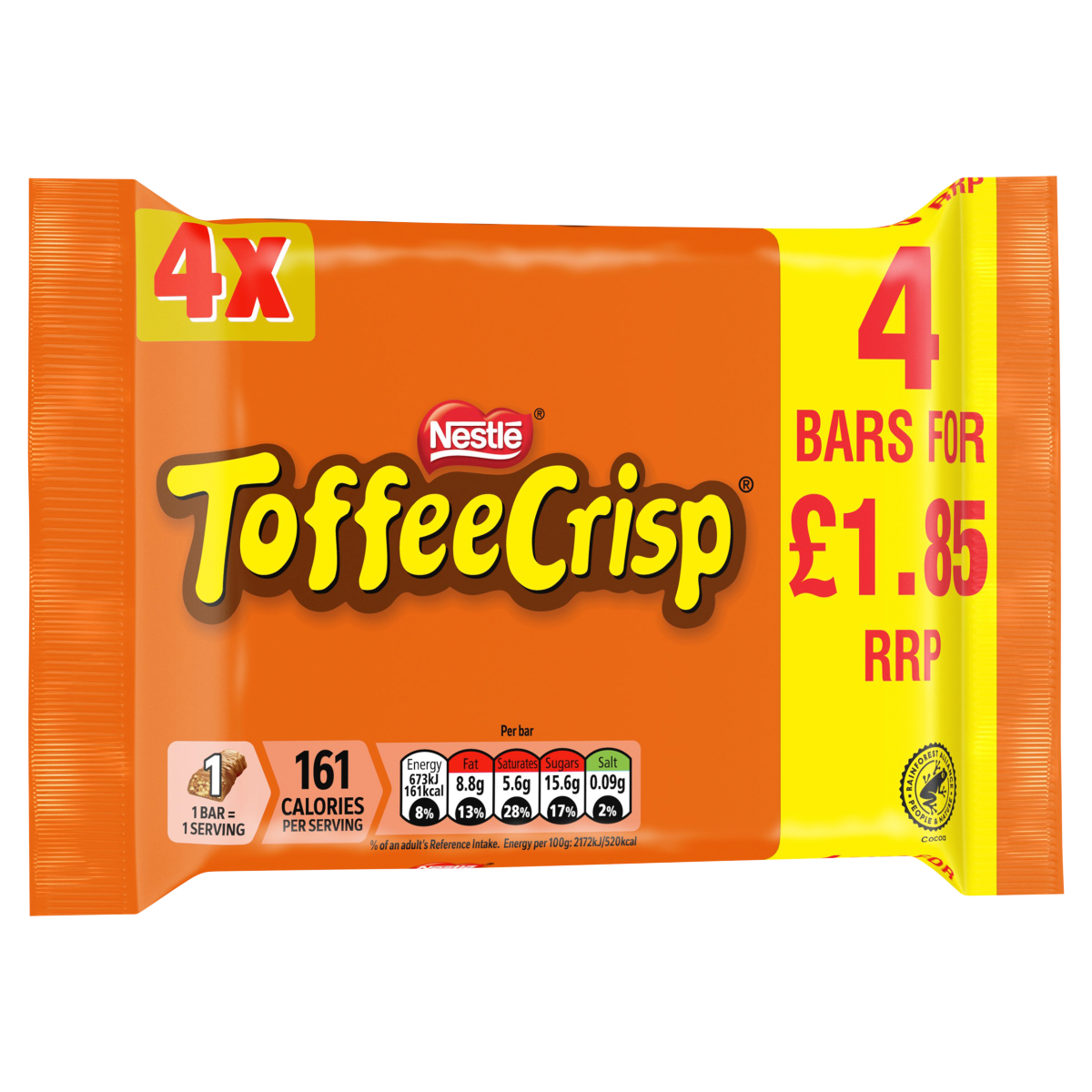 Toffee Crisp Bars 4 x 31g (124g)