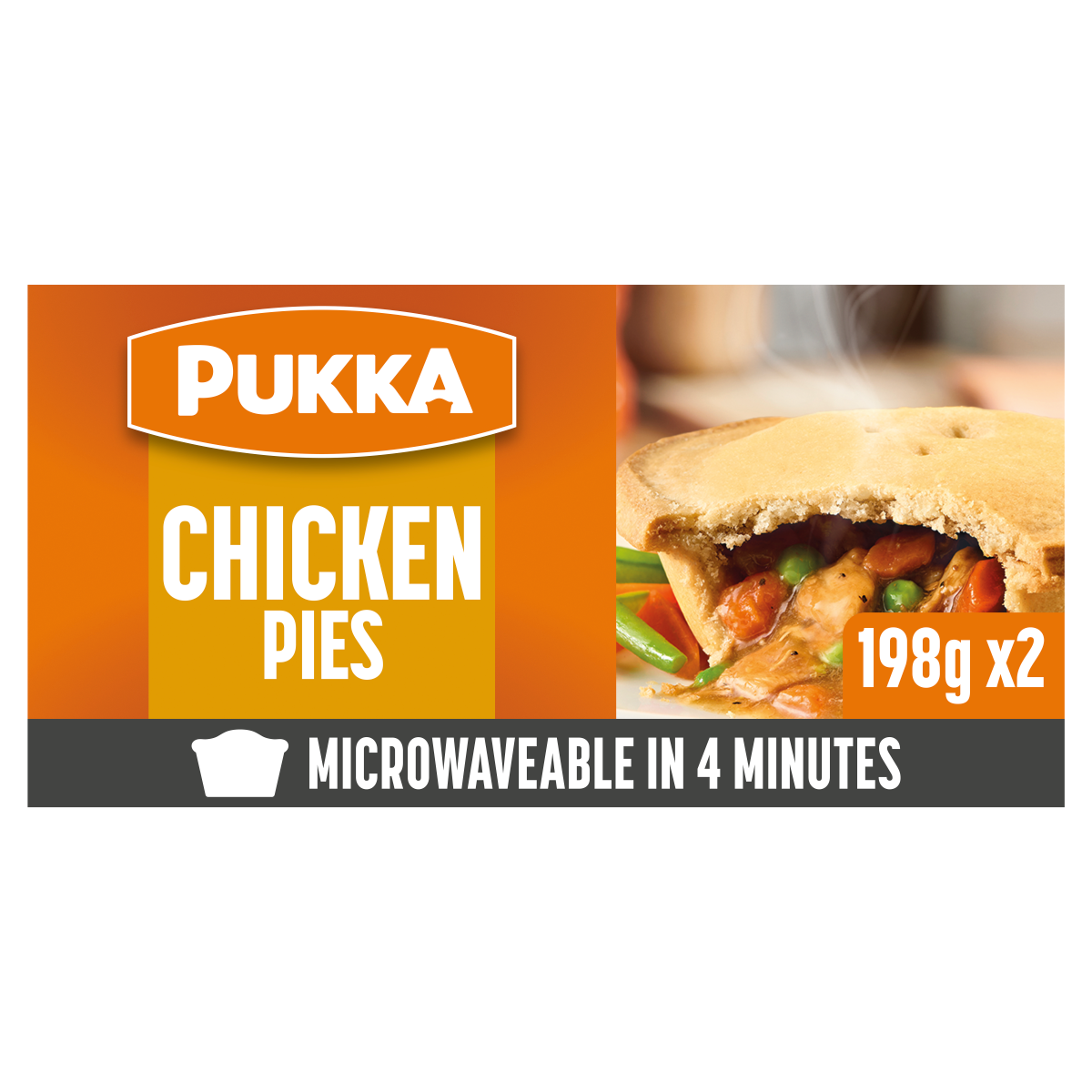 Pukka 2 Microwaveable Chicken Pies