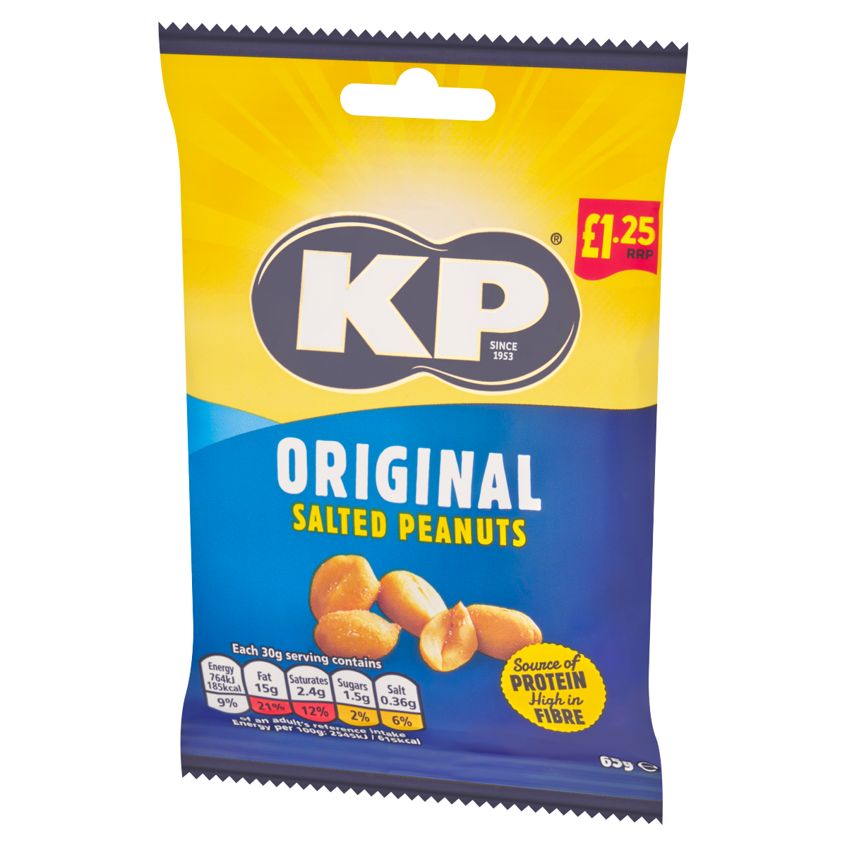 KP Original Salted Peanuts 65g