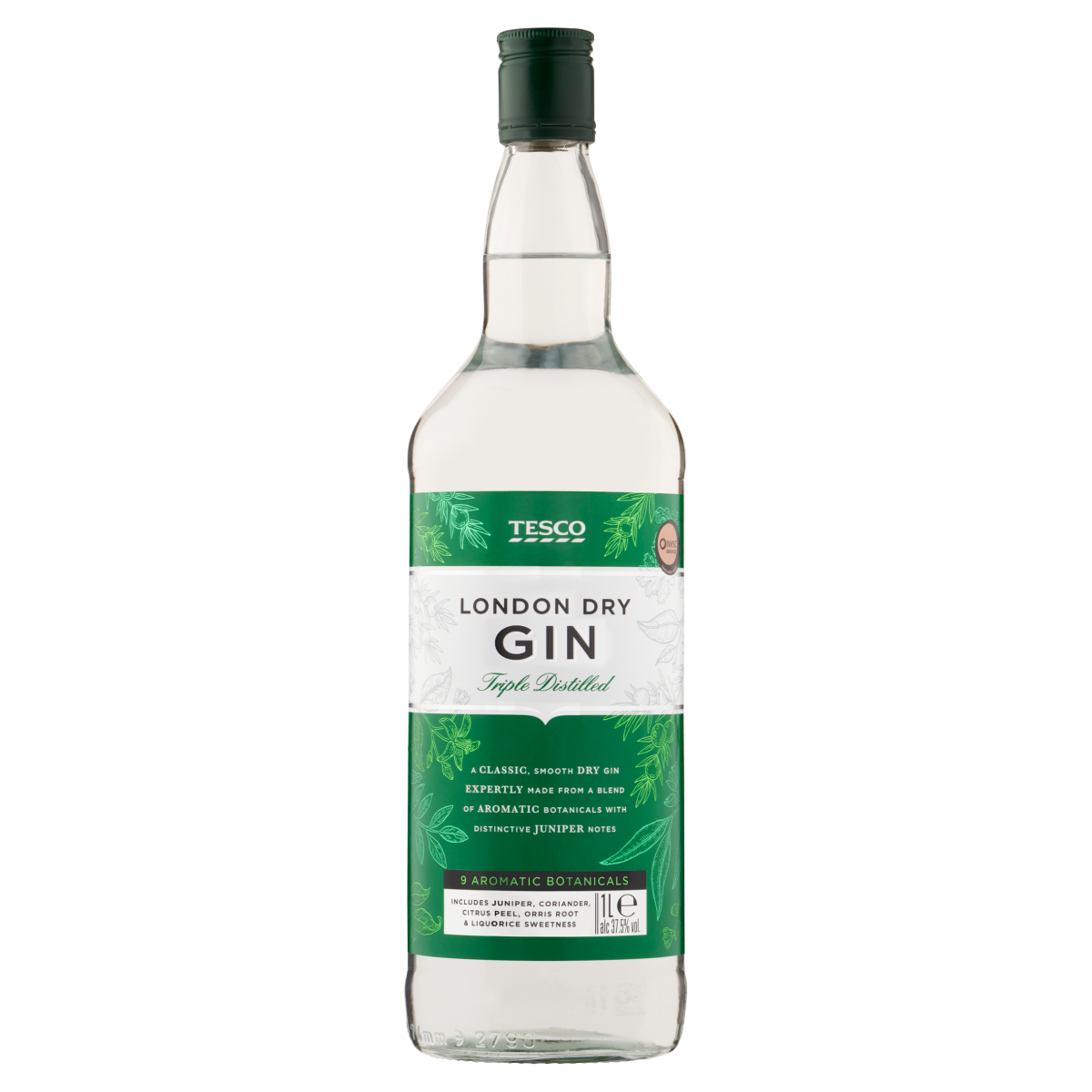 Tesco London Dry Gin 1L