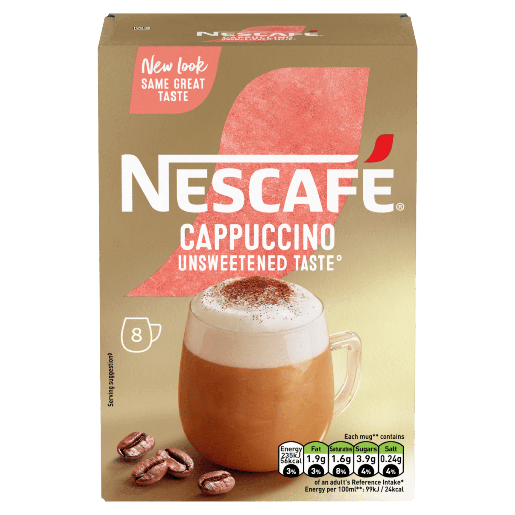Nescafé Cappuccino Unsweetened 8 x 14.2g (113.6g)