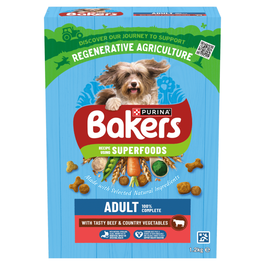 BAKERS Superfoods Beef with Vegetables Dry Dog Food 1.2kg
