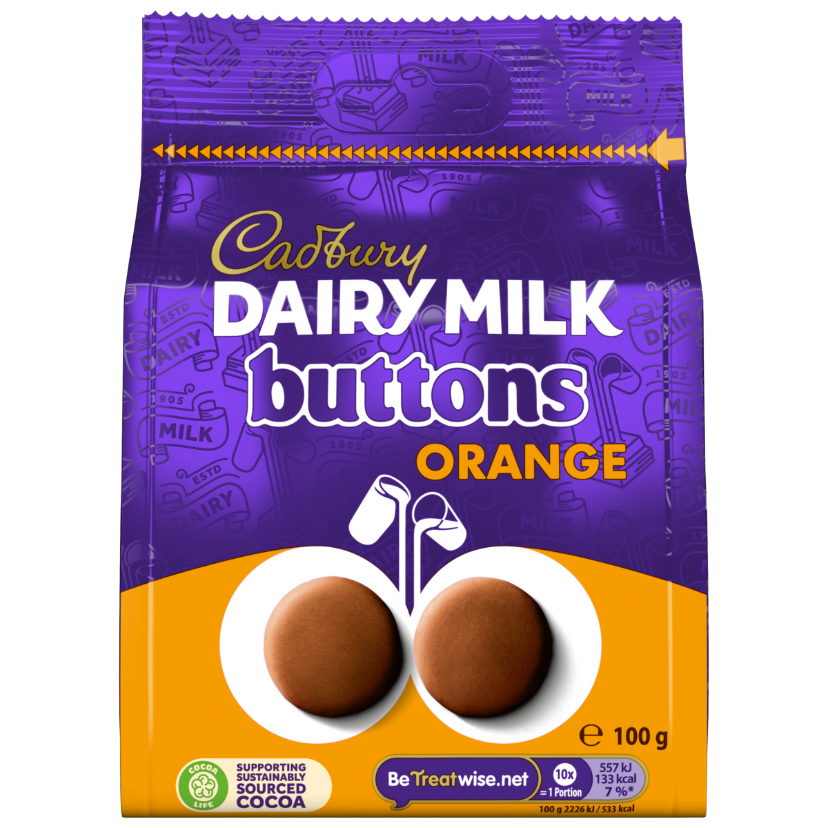 Cadbury Buttons Chocolate 100g