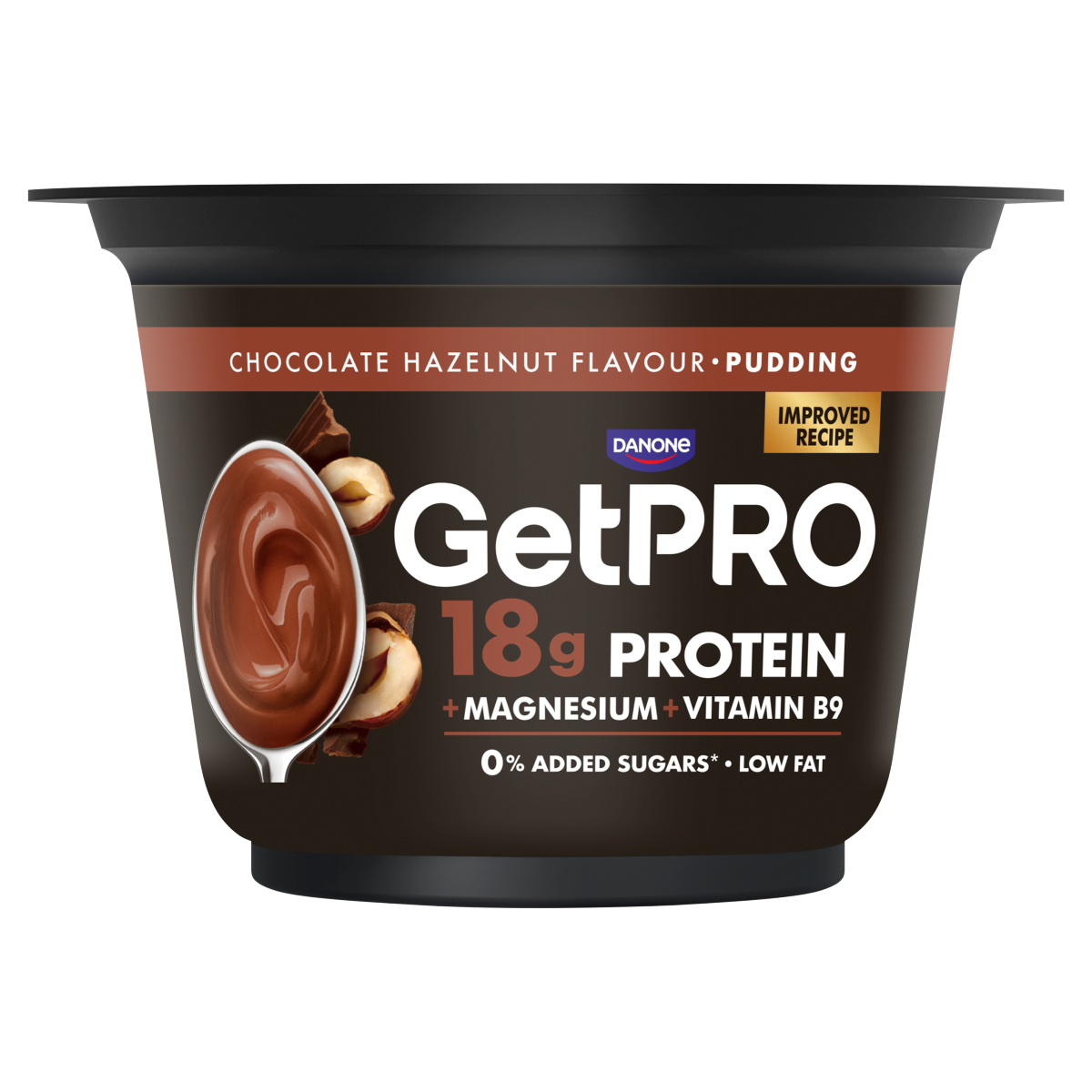 GetPro Chocolate Hazelnut Flavour Pudding 180g