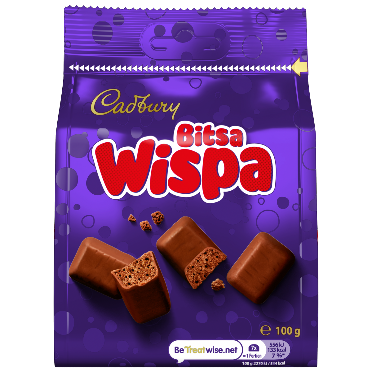 Cadbury Bitsa Wispa Chocolate Bag 100g