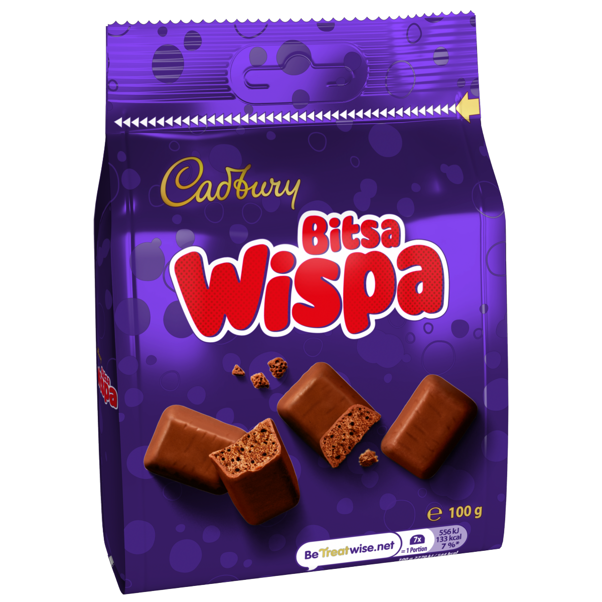 Cadbury Bitsa Wispa Chocolate Bag 100g
