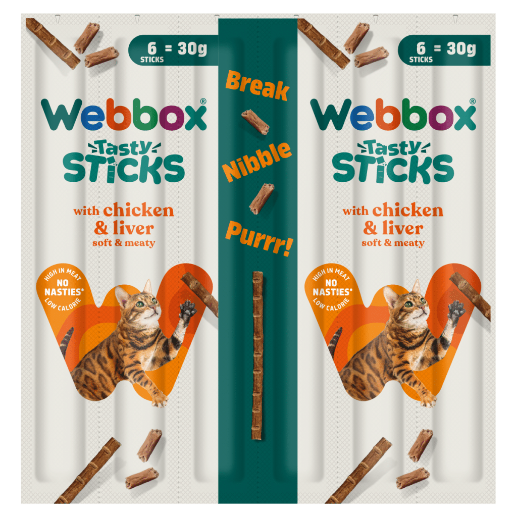 Webbox Tasty Sticks with Chicken & Liver 30g (6 x 5g)