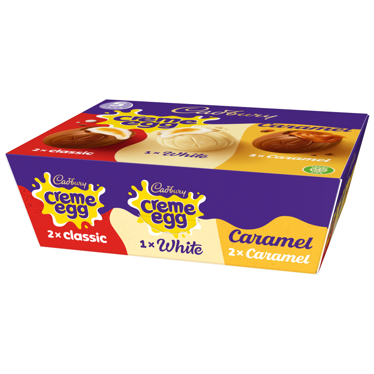 Cadbury Creme Egg Chocolate Mixed 5 Pack Multipack 200g (5 x 40g)