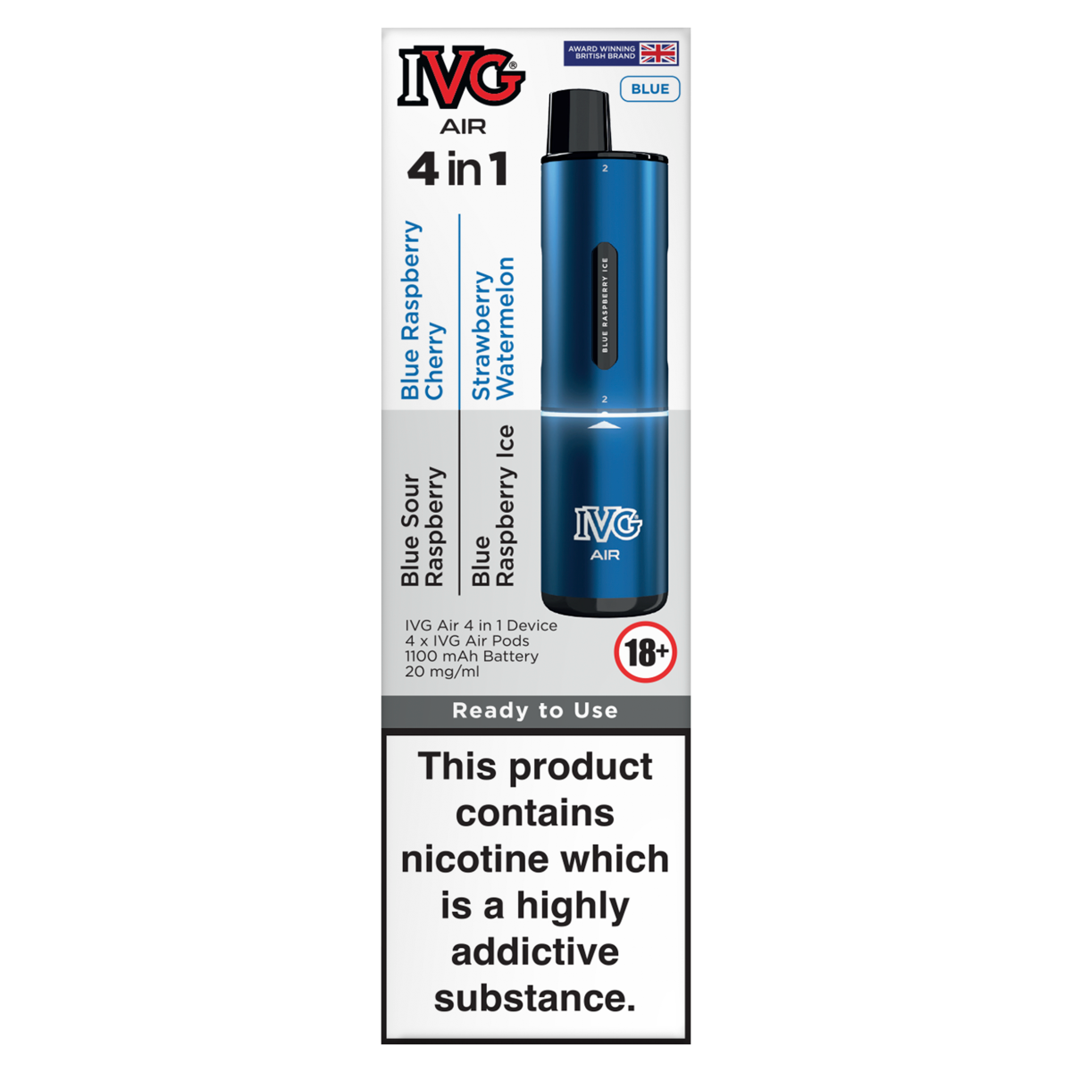 IVG Air 4 in 1 Blue 20mg/ml