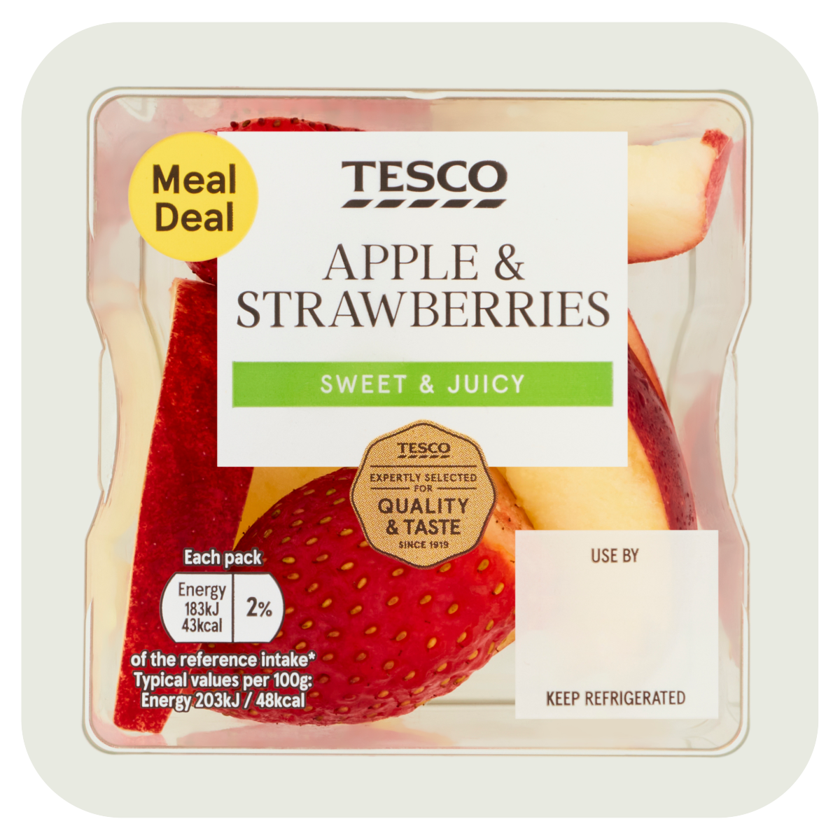 Tesco Apple & Strawberries 90g