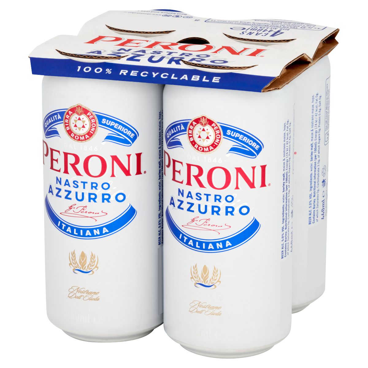 Peroni Nastro Azzurro 4 x 440ml