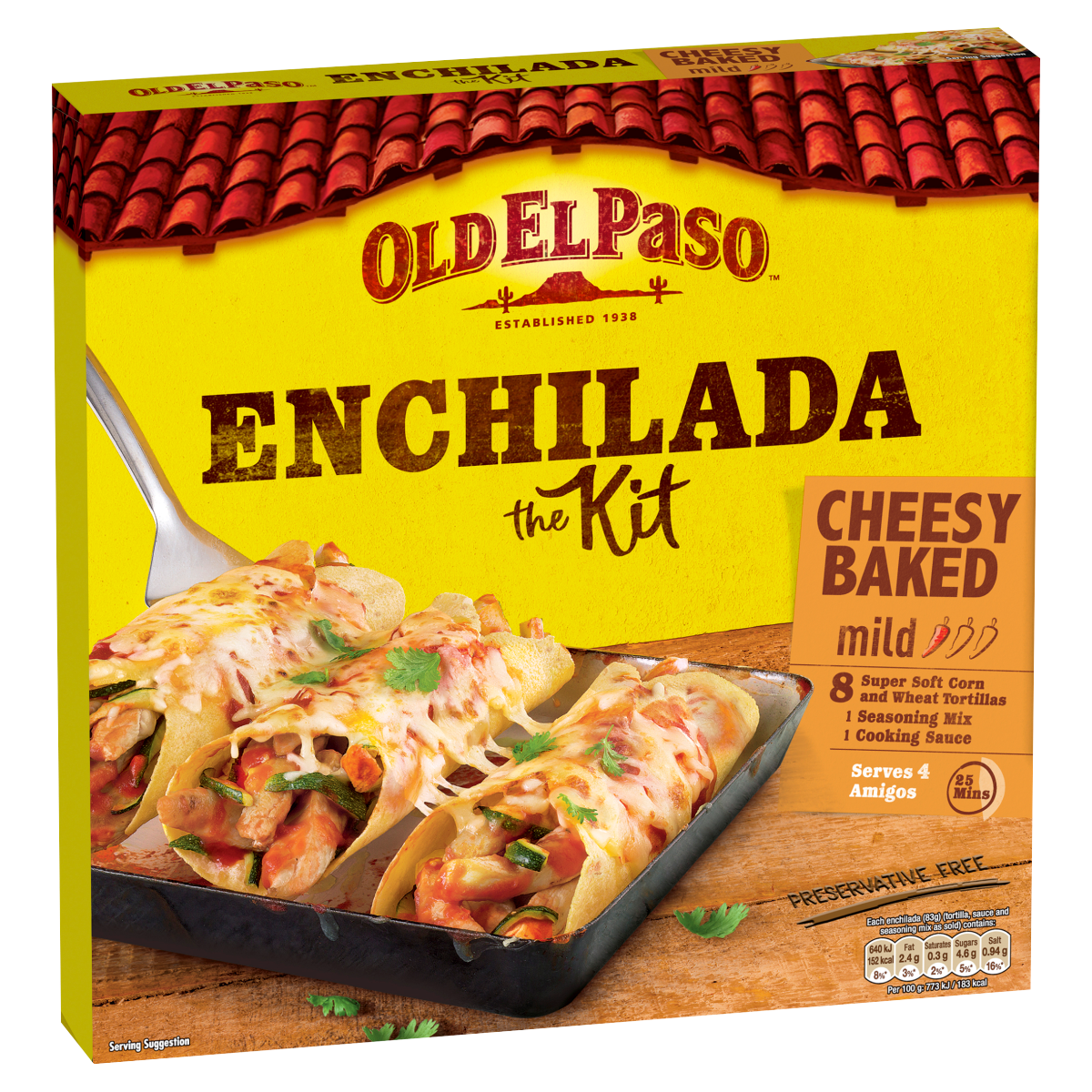 Old El Paso Cheesy Baked Enchilada Kit 663g