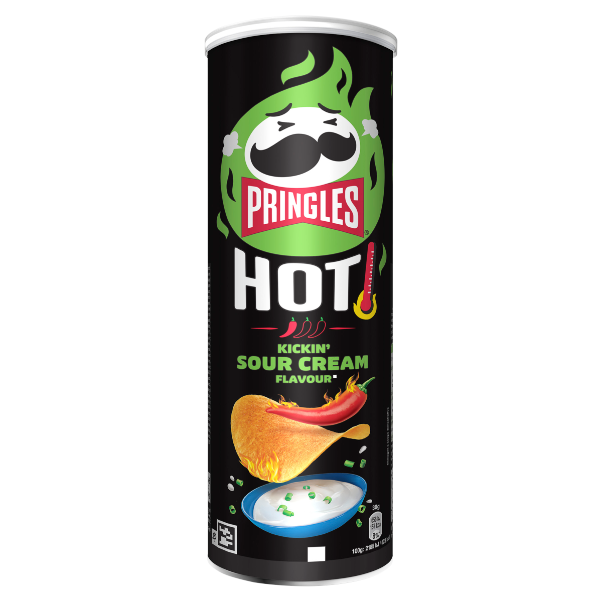 Pringles Hot Kickin Sour Cream Flavour 160g