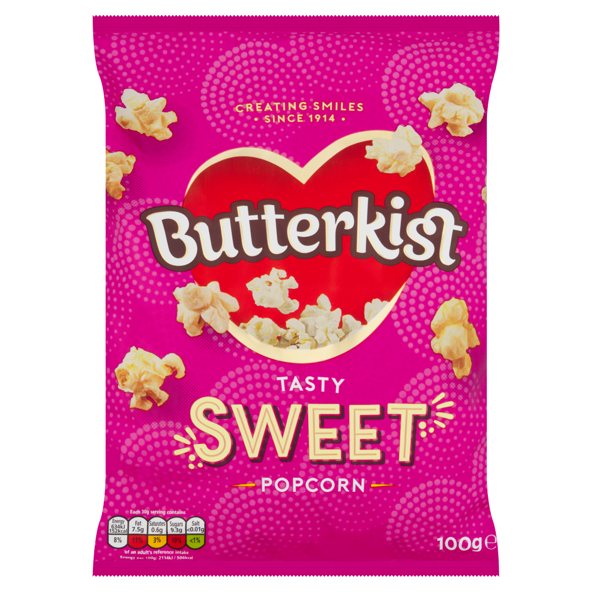 Butterkist Tasty Sweet Popcorn 100g