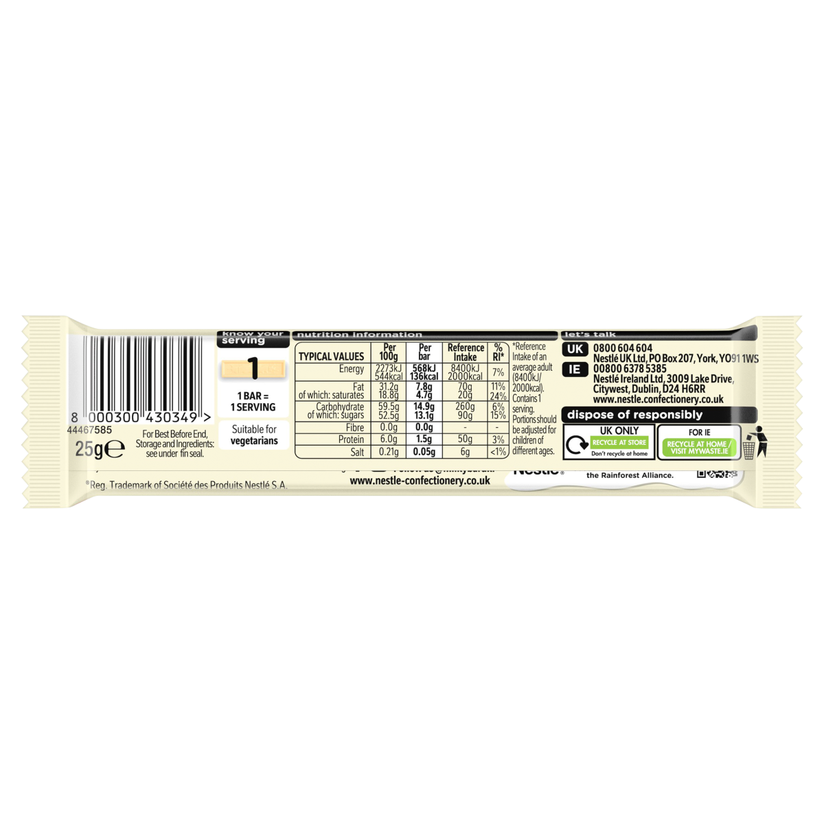 Milkybar 25g