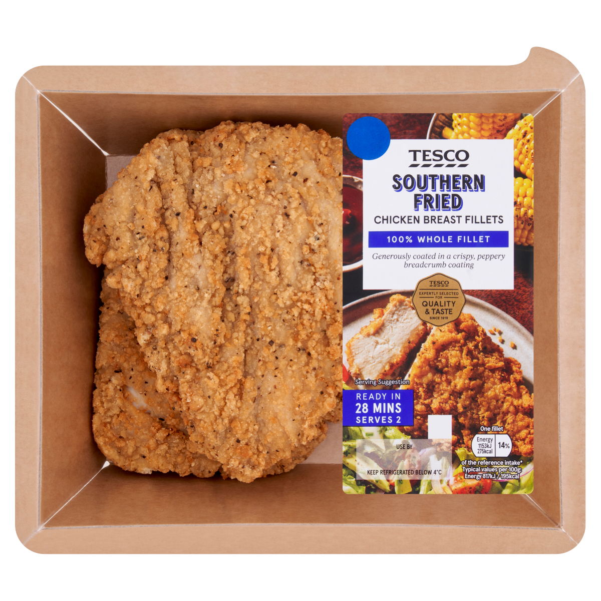Tesco Southern Fried Chicken Breast Fillets 350g