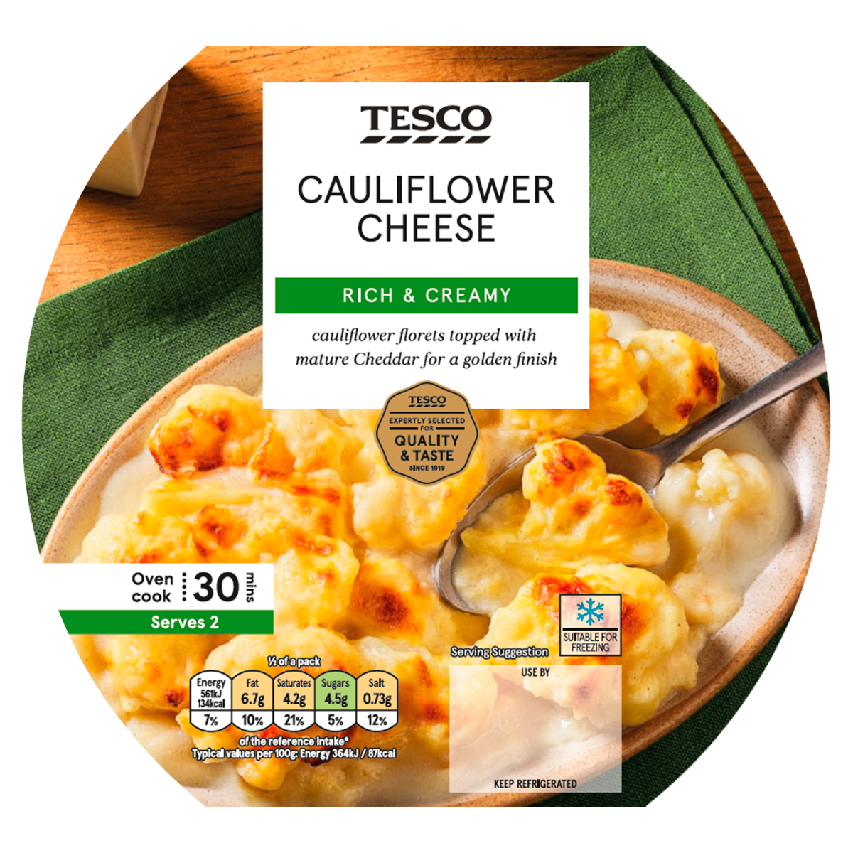 Tesco Cauliflower Cheese 350g