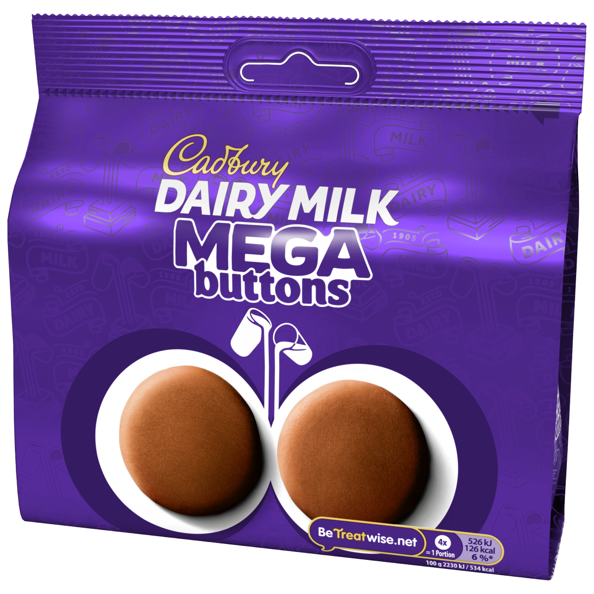 Cadbury Dairy Milk Mega Buttons Chocolate Large Sharing Bag 192 g