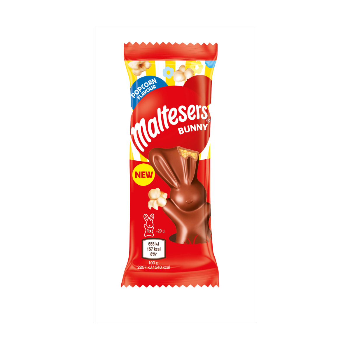 Maltesers Popcorn Chocolate Easter Bunny Treat 29g