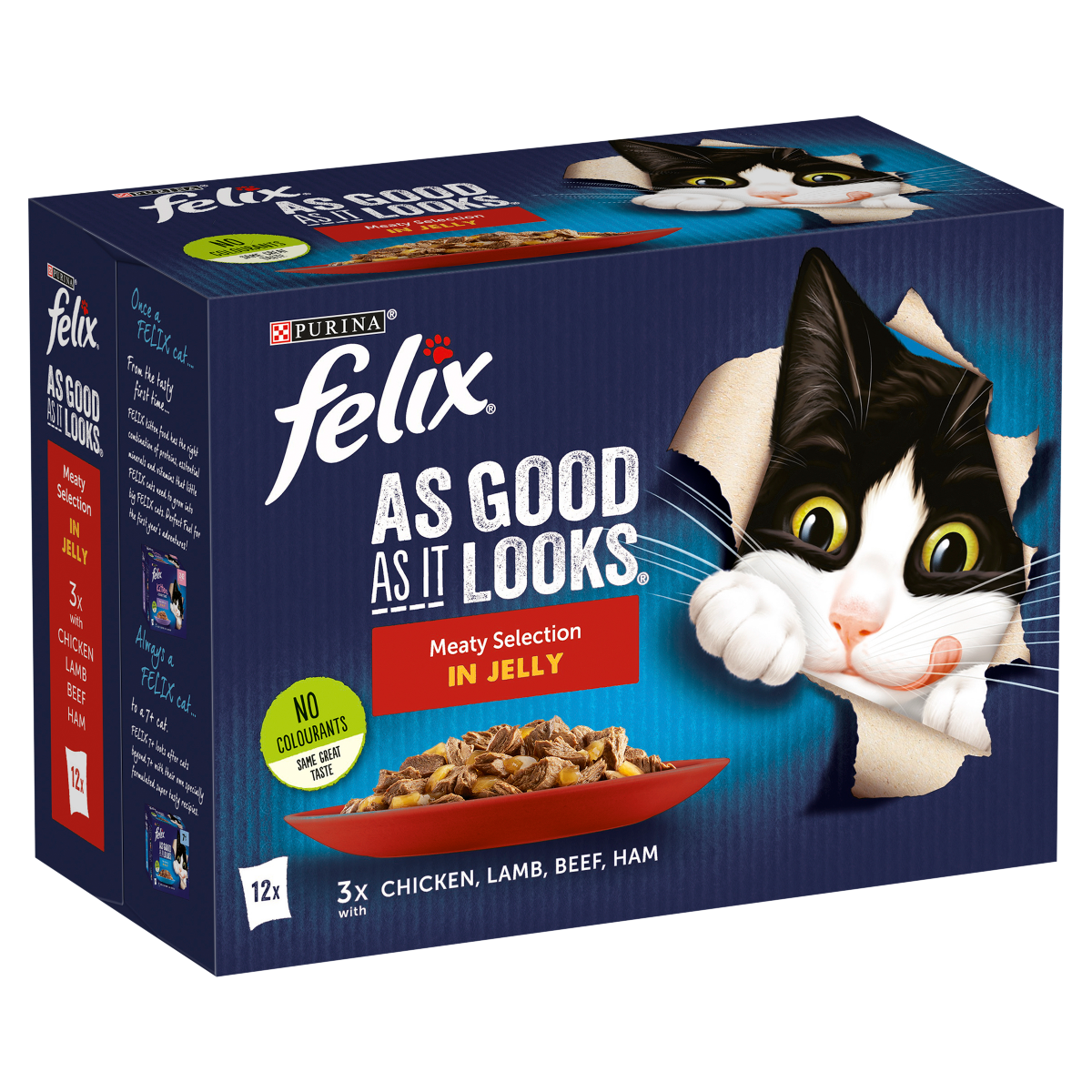 Felix As Good As It Looks Meaty Selection in Jelly 12 x 85g (1.02kg)