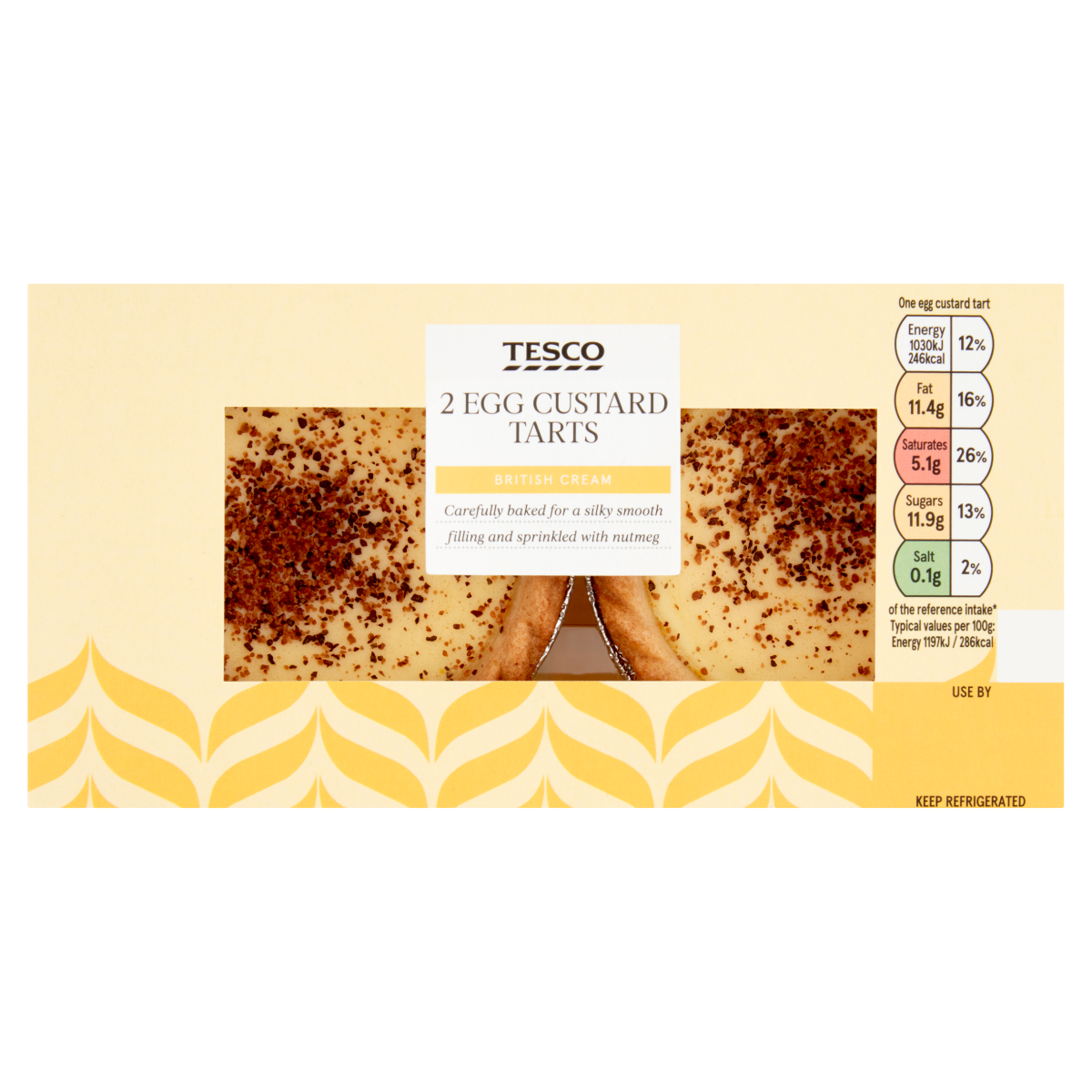 Tesco 2 Egg Custard Tarts