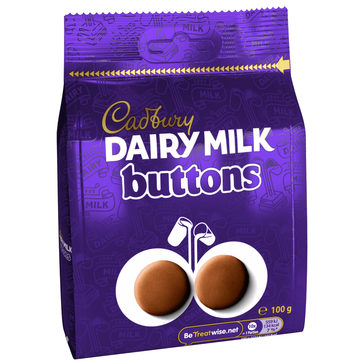 Cadbury Dairy Milk Chocolate Buttons Bag 100g