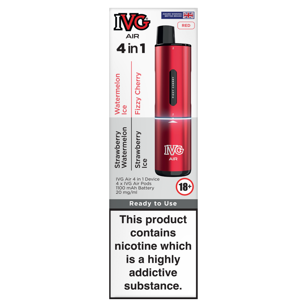 IVG Air 4 in 1 Red 20mg/ml