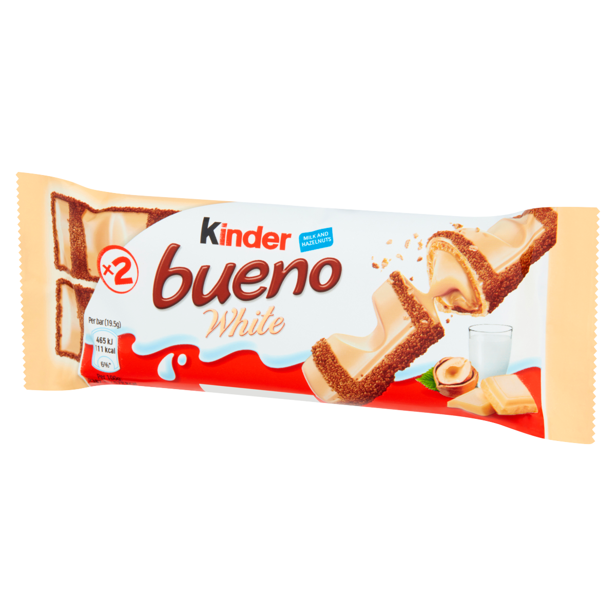 Kinder Bueno White Milk and Hazelnuts 39g