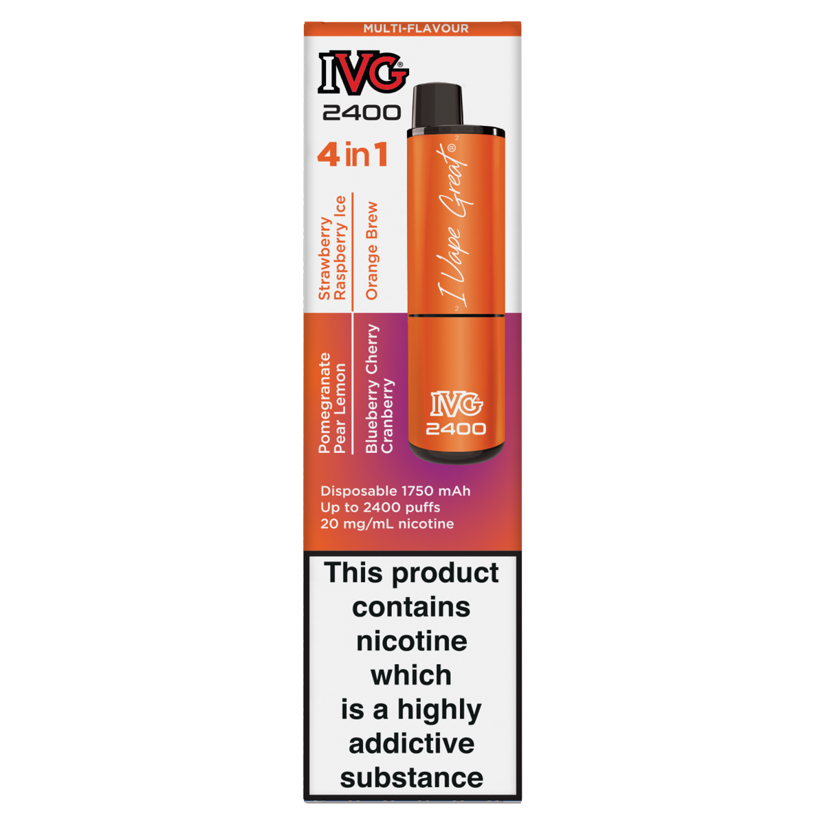 IVG 2400 4 in 1 Juicy Edition Multi-Flavour