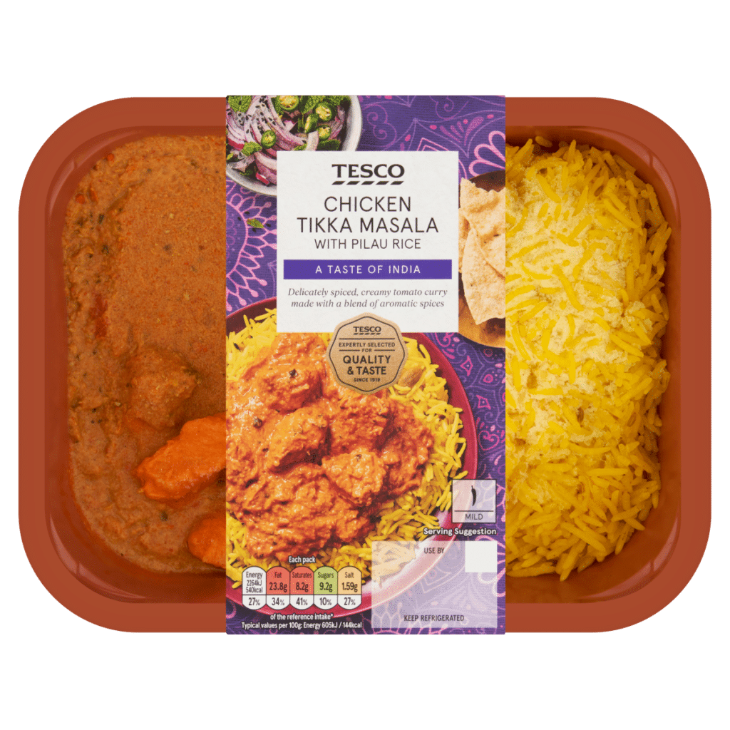 Tesco Chicken Tikka Masala with Pilau Rice 400g