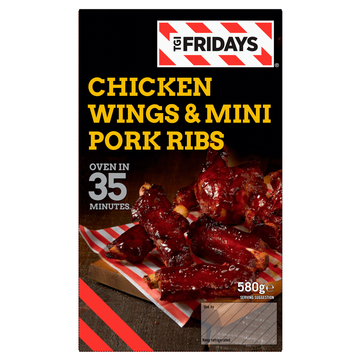 TGI Fridays Chicken Wings & Mini Pork Ribs 580g