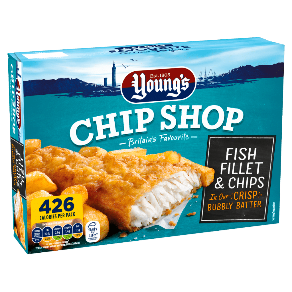 Young’s Chip Shop Fish Fillet & Chips 300g