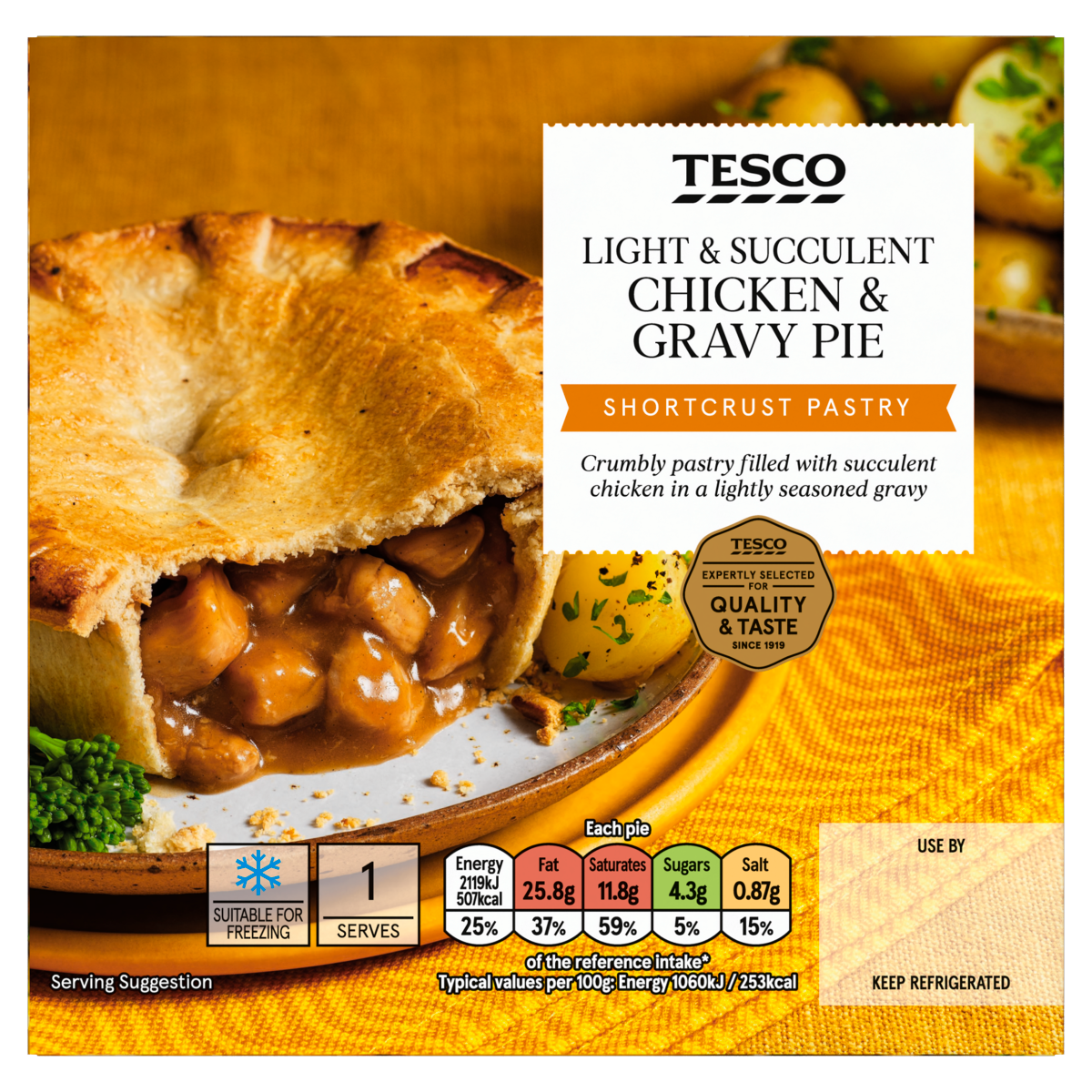 Tesco Chicken & Gravy Pie 200g