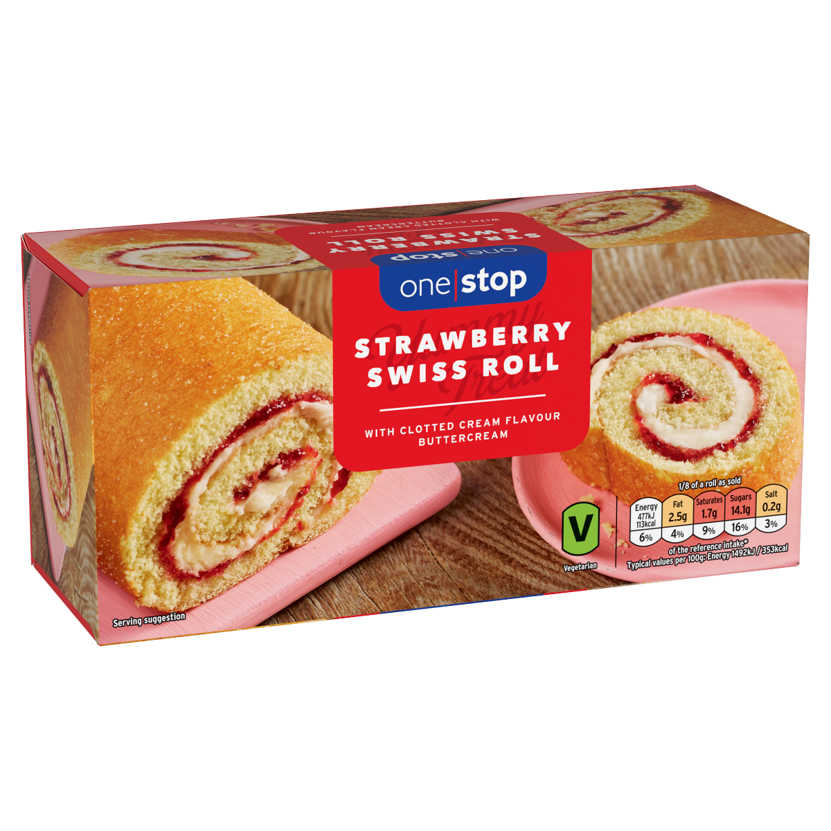 One Stop Strawberry Swiss Roll
