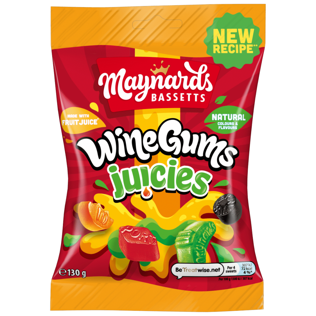 Maynards Bassetts Wine Gums Juicies Sweets Sharing Bag 130g
