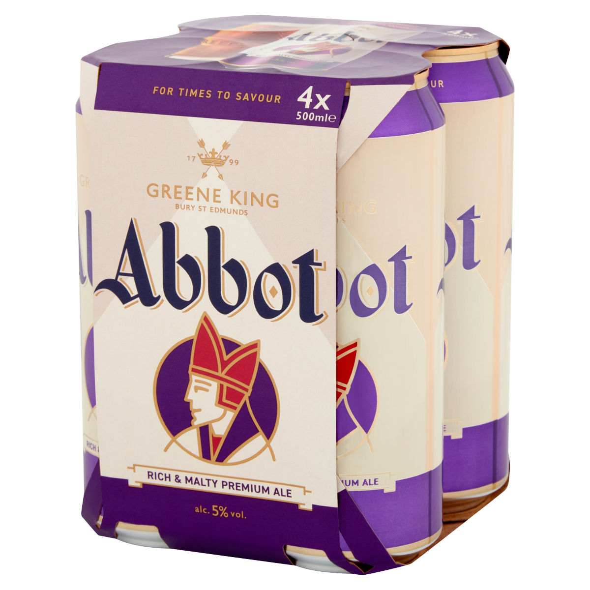 Greene King Abbot Rich & Malty Premium Ale 4 x 500ml