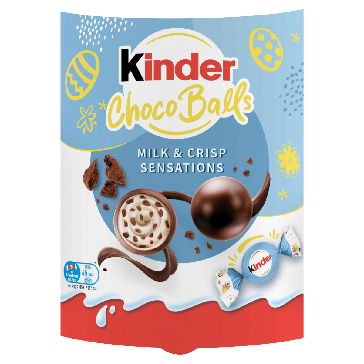 Kinder 11 Choco Balls Milk & Crisp Sensations 90g