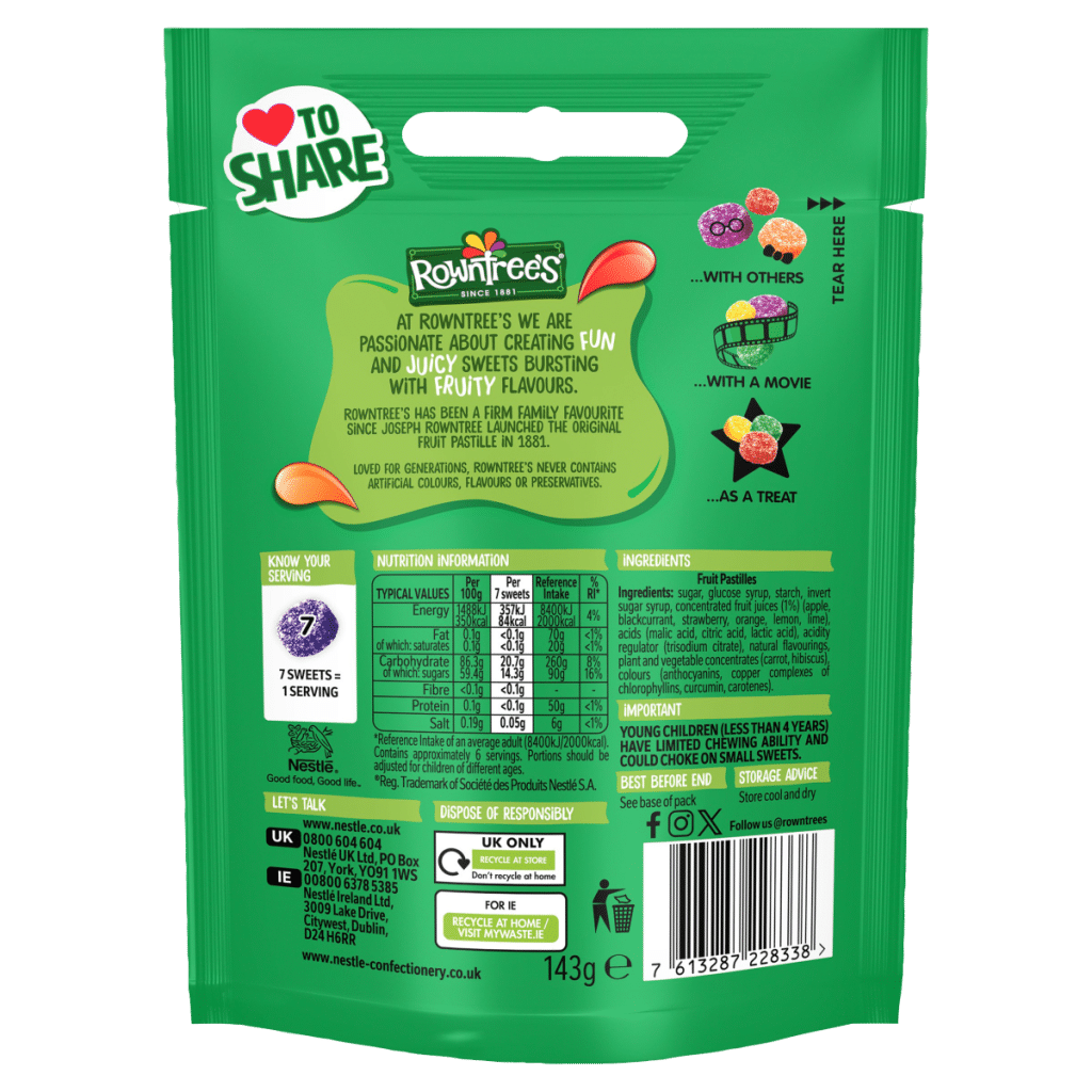 Rowntree’s Fruit Pastilles 143g