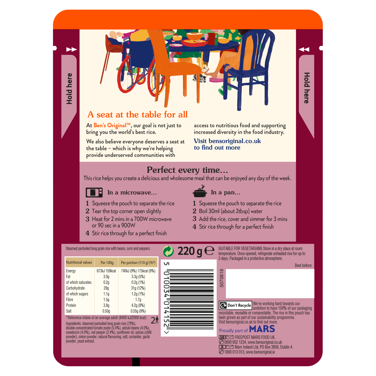 Ben’s Original Spicy Mexican Microwave Rice 220g