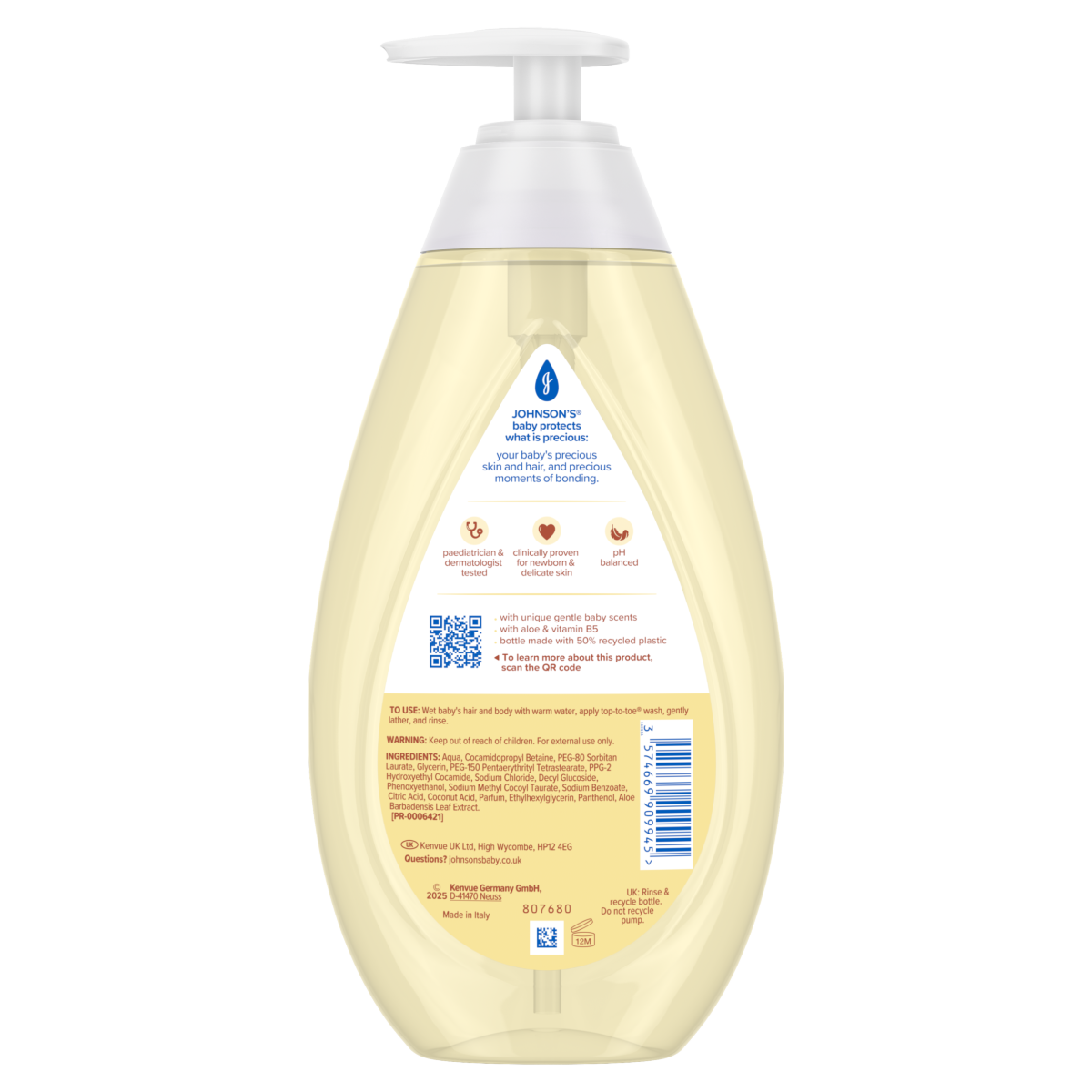Johnson’s Baby Top-To-Toe Baby Wash 500ml