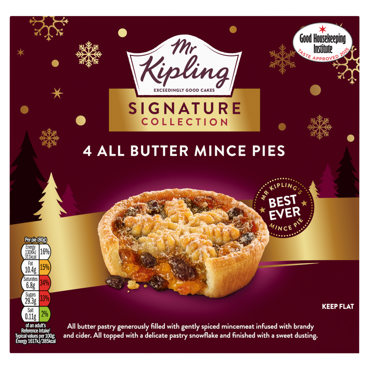 Mr Kipling Signature Collection 4 All Butter Mince Pies