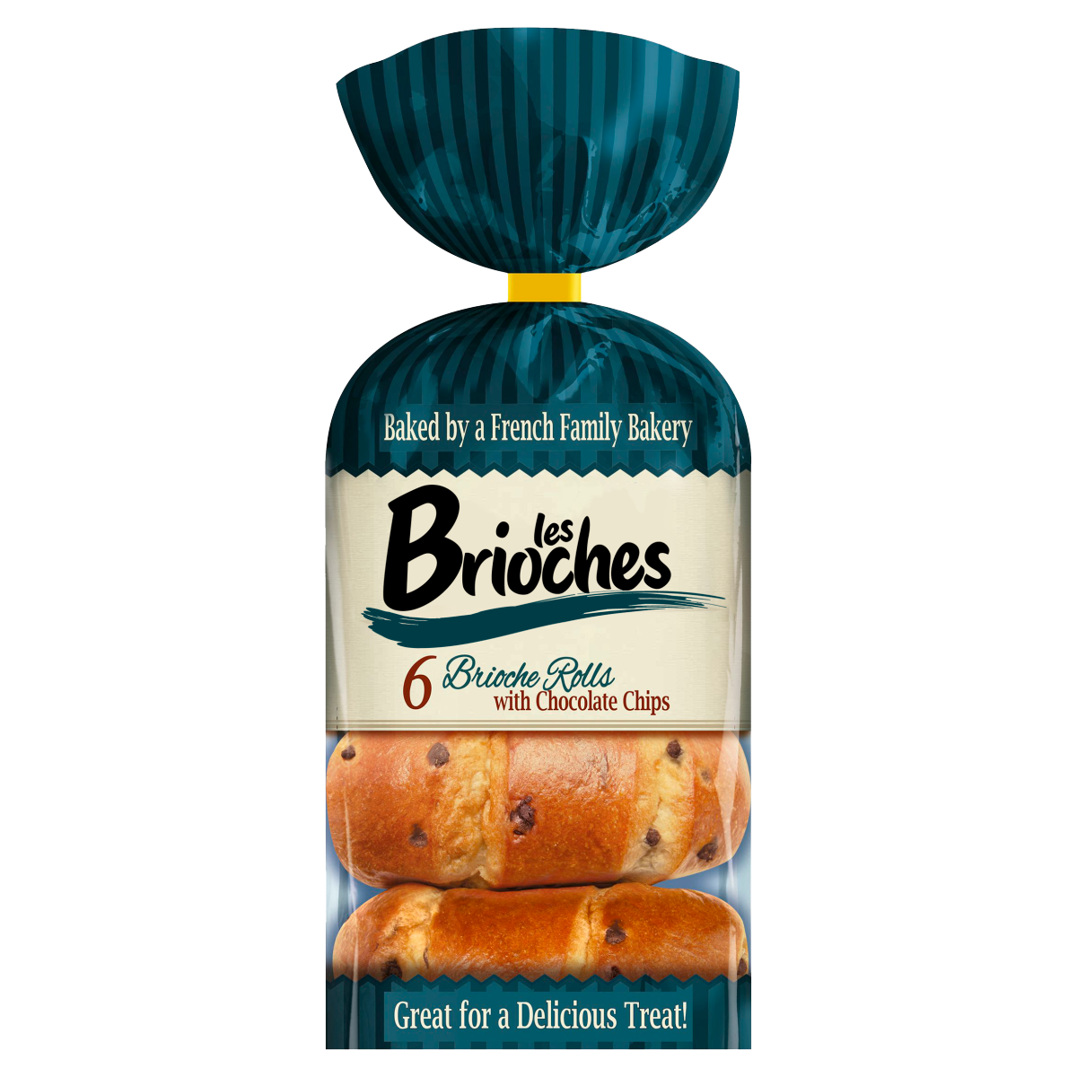 Les Brioches 6 Brioche Rolls with Chocolate Chips 210g