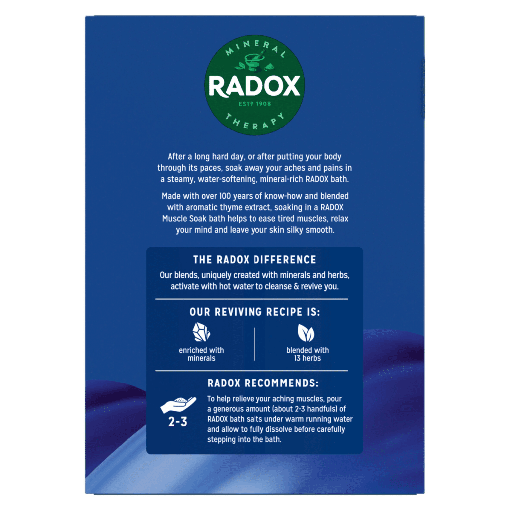 Radox Mineral Therapy Muscle Soak Bath Salts 400 g