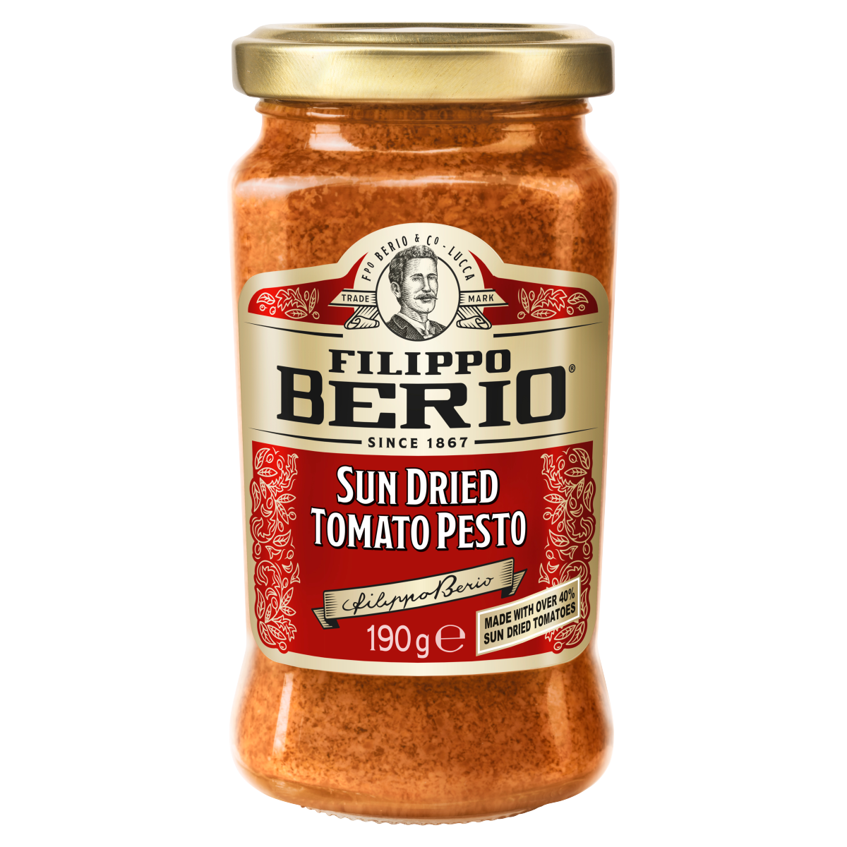 Filippo Berio Sun-Dried Tomato Pesto 190g