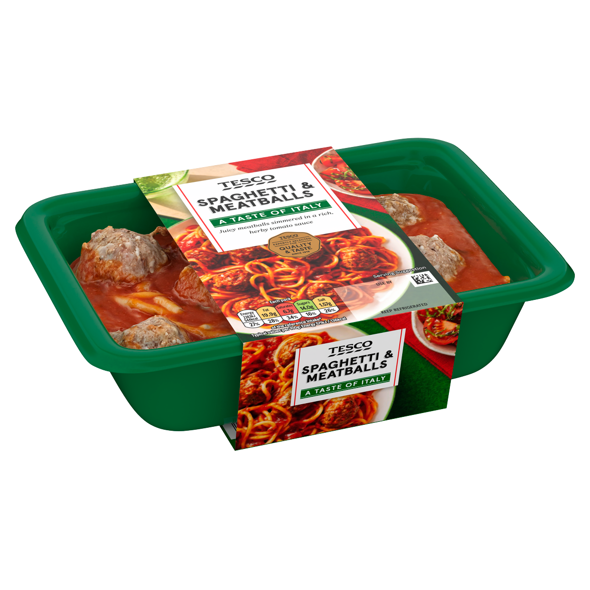 Tesco Spaghetti & Meatballs 400g