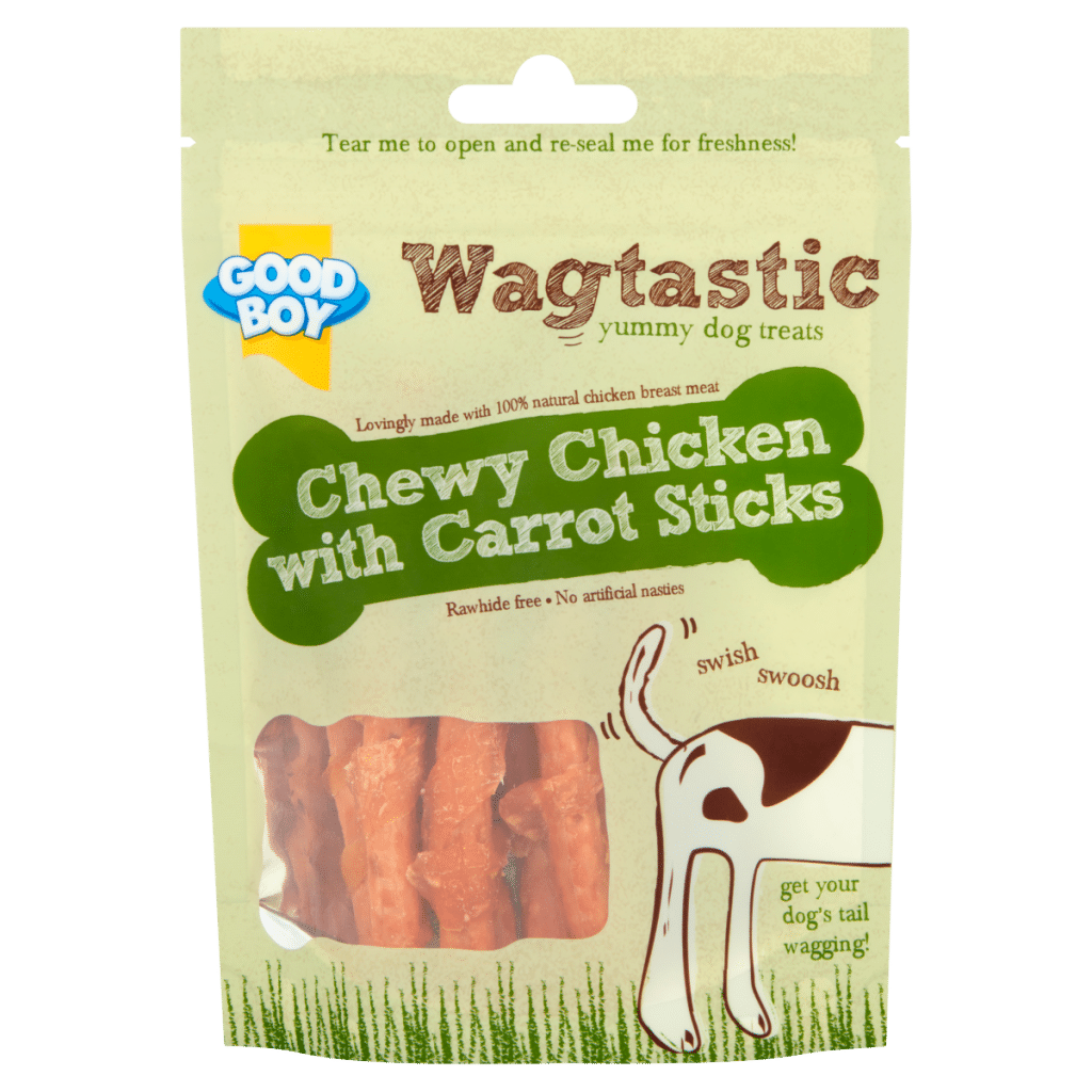 Good Boy Wagtastic Chewy Chicken with Carrot Sticks 70g